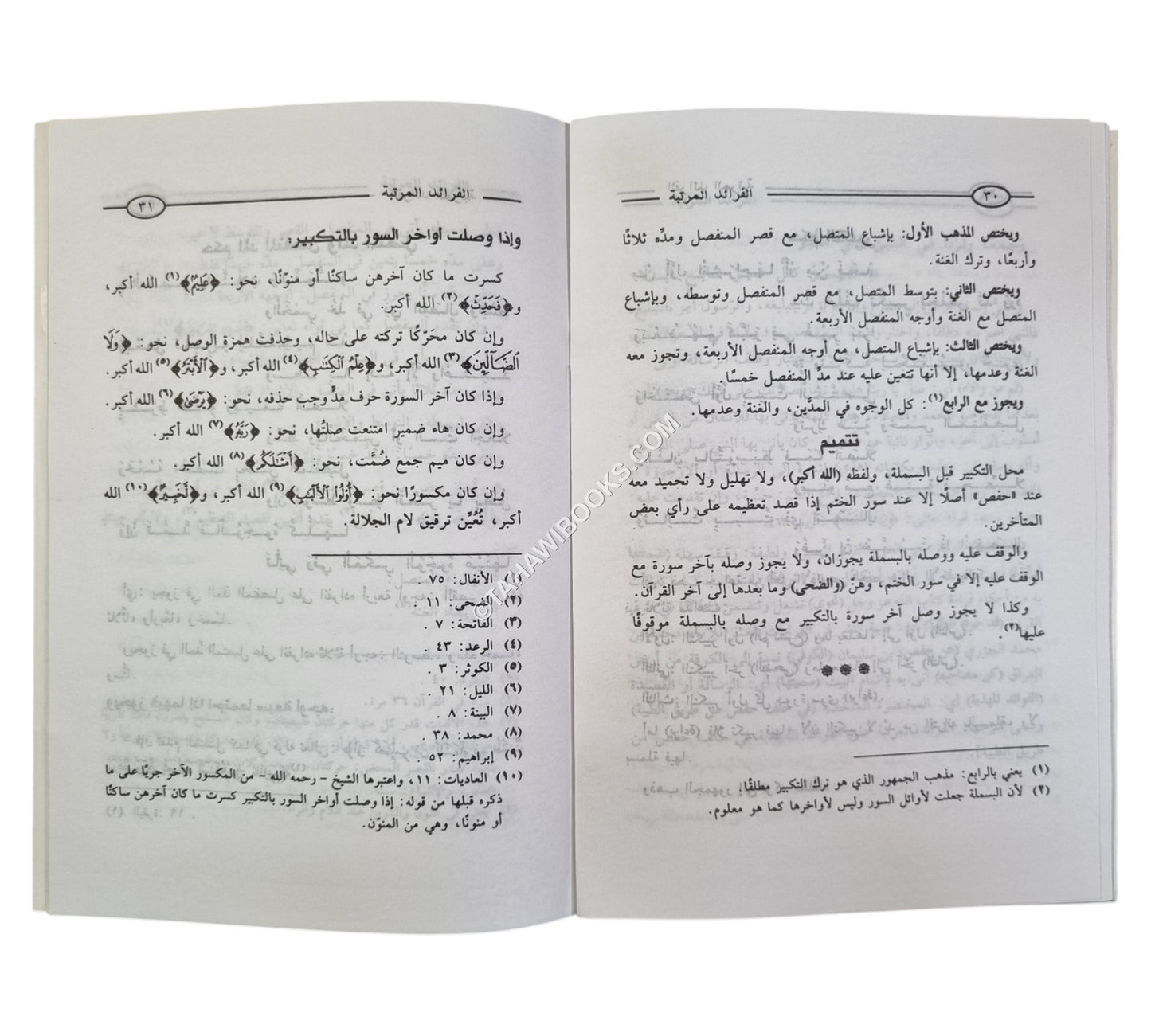 الفرائد المرتبة علي الفوائد المهذبة  في بيان خلف حفص-أولاد الشيخ