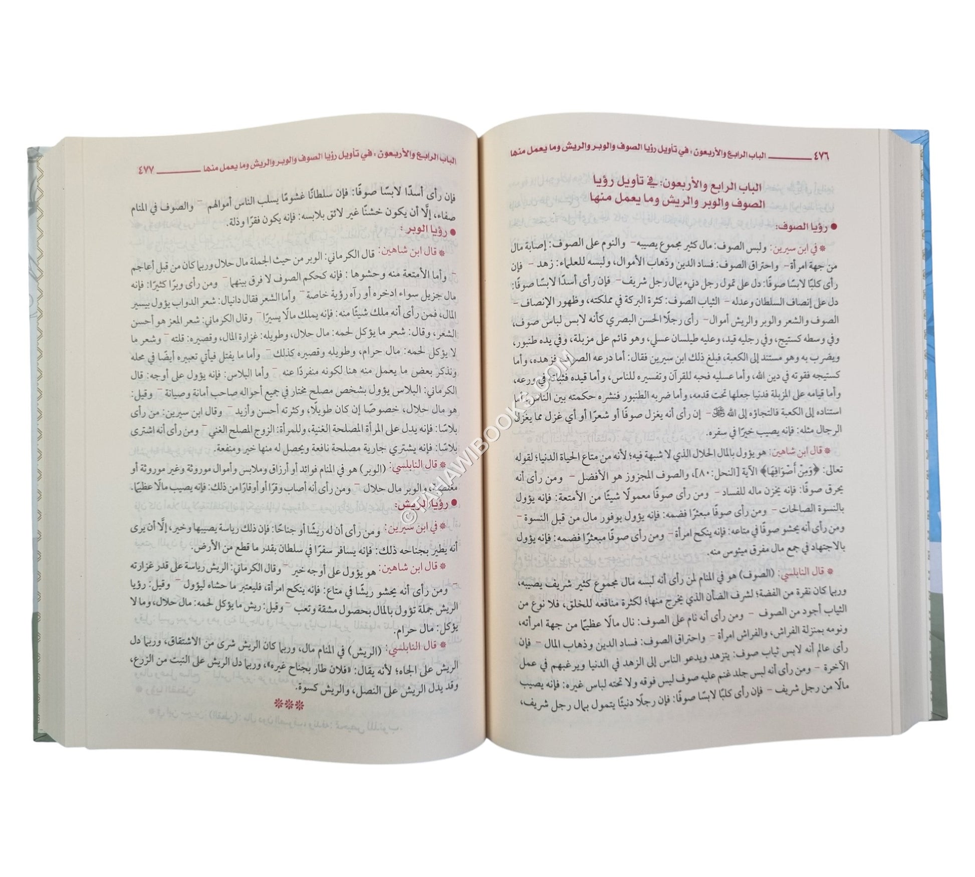 موسوعة تفسير الأحلام-ابن سيرين وابن شاهين والنابلسي وشهاب الدين المقدسي