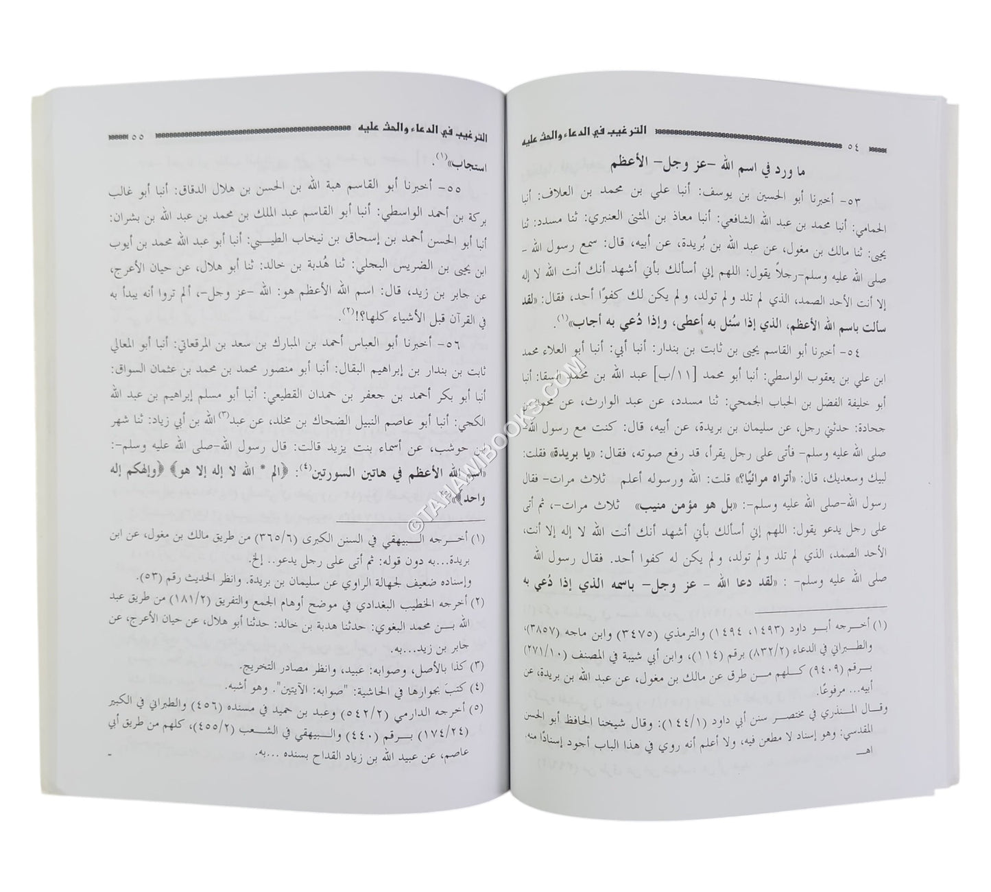 الترغيب في الدعاء والحث عليه