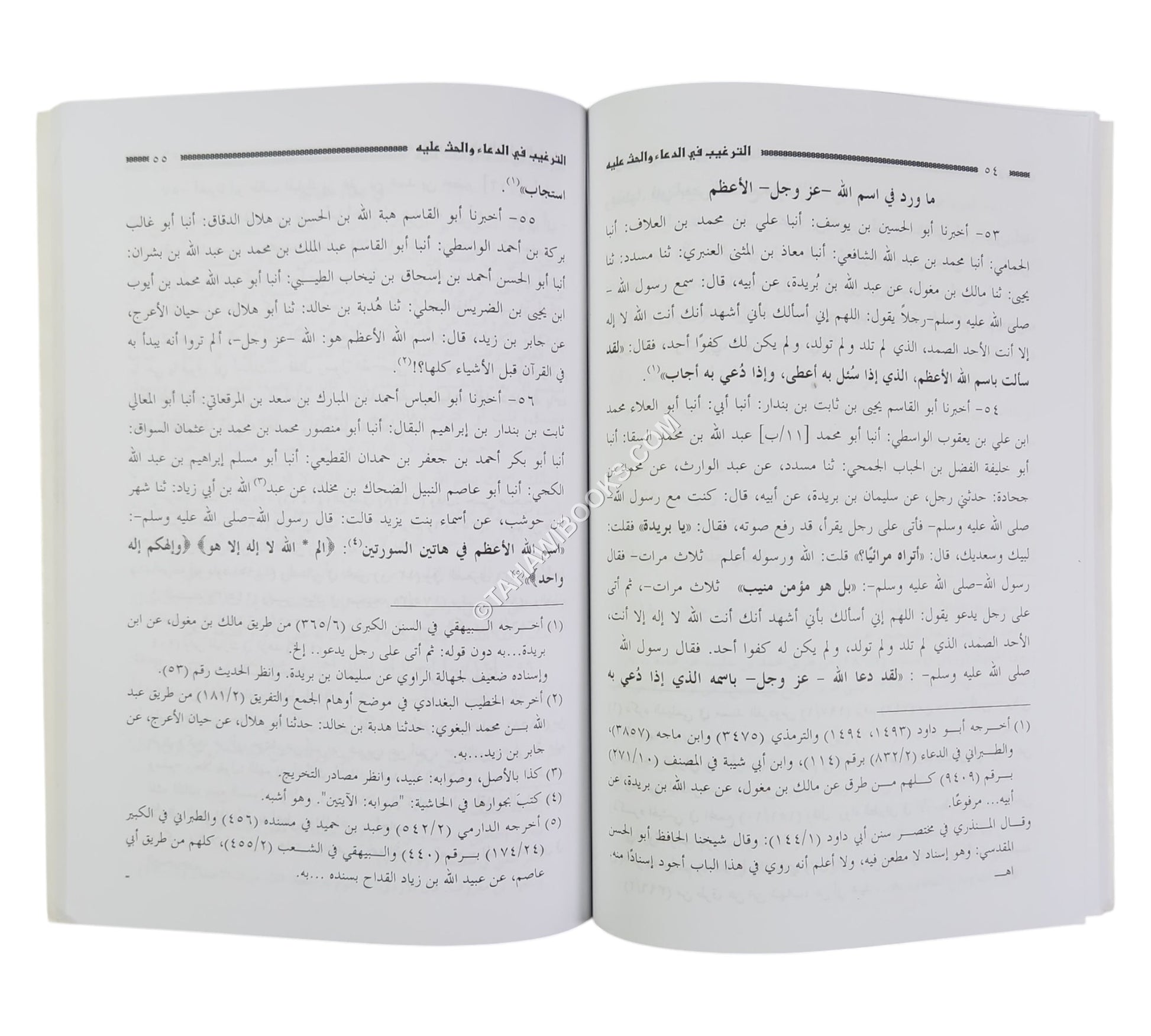 الترغيب في الدعاء والحث عليه