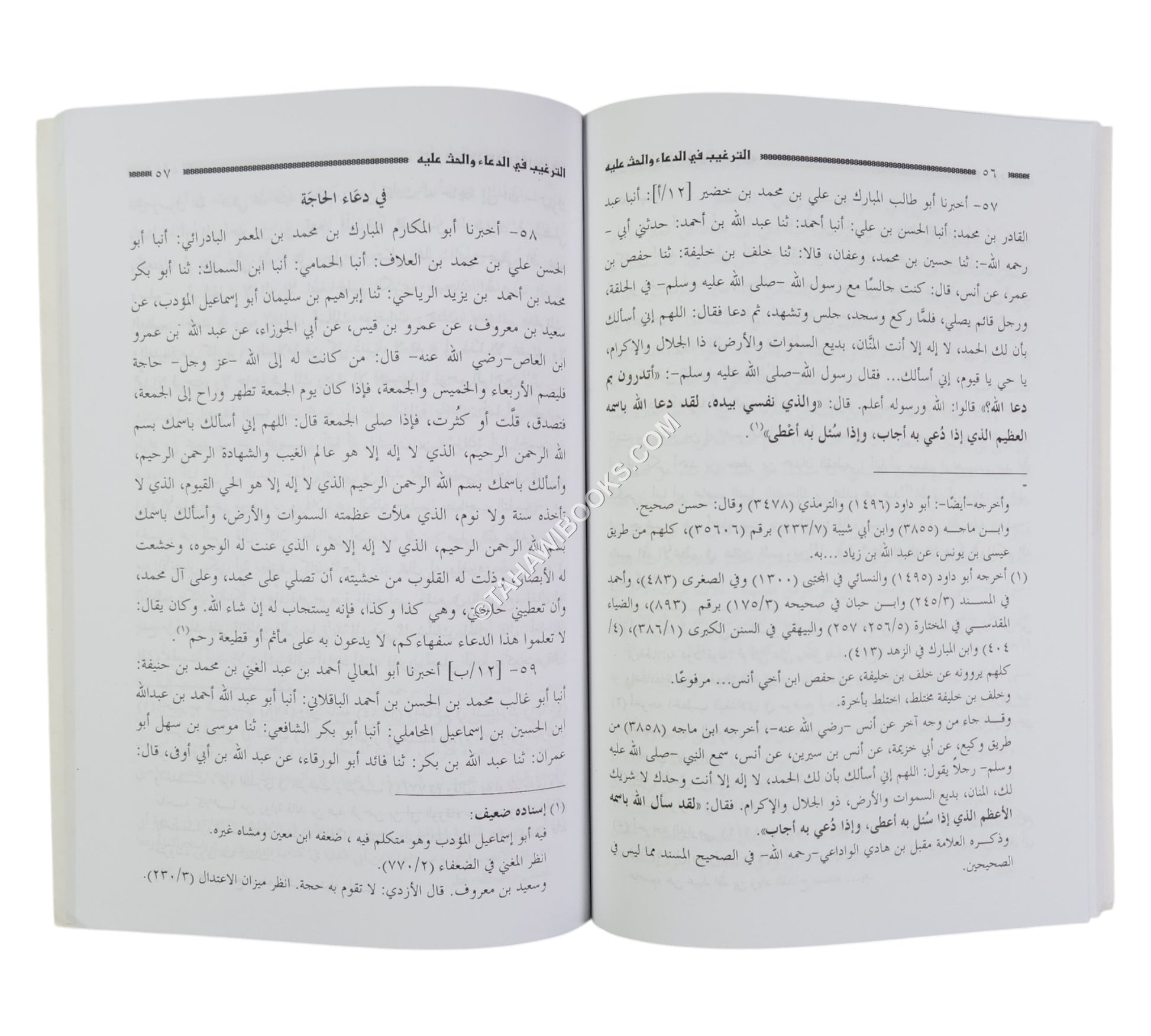 الترغيب في الدعاء والحث عليه