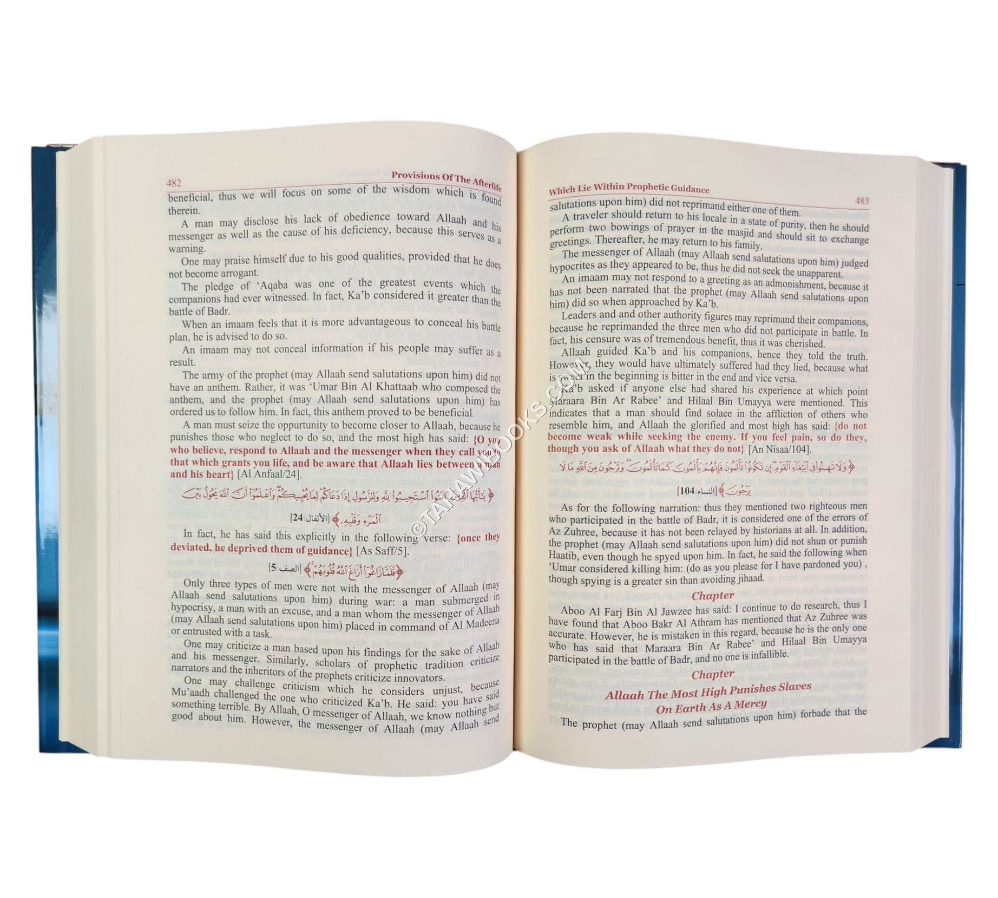 Provisions Of The Afterlife Which Lie Within Prophetic Guidance:Zad al-Ma'ad