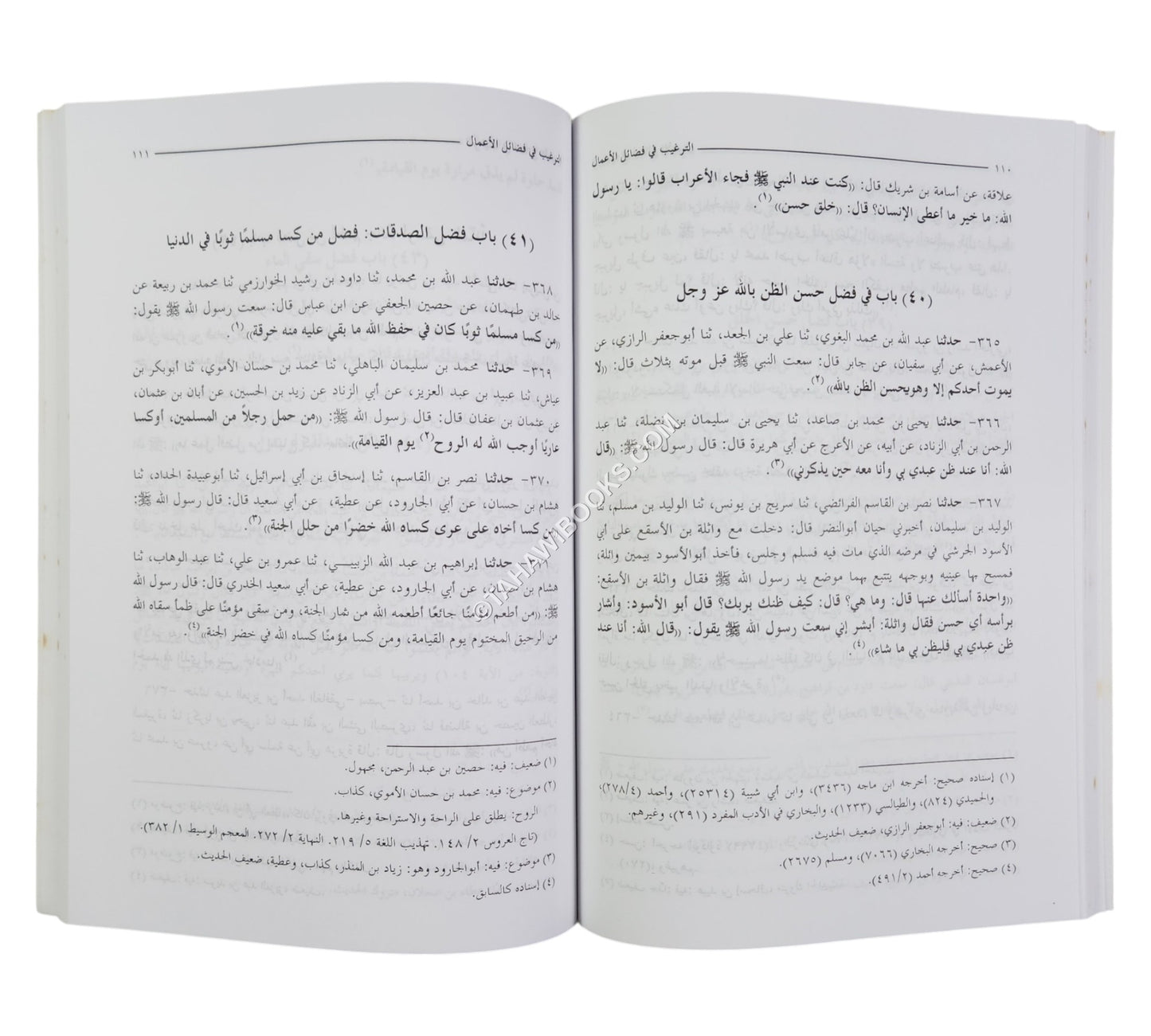 الترغيب في فضائل الأعمال وثواب ذلك