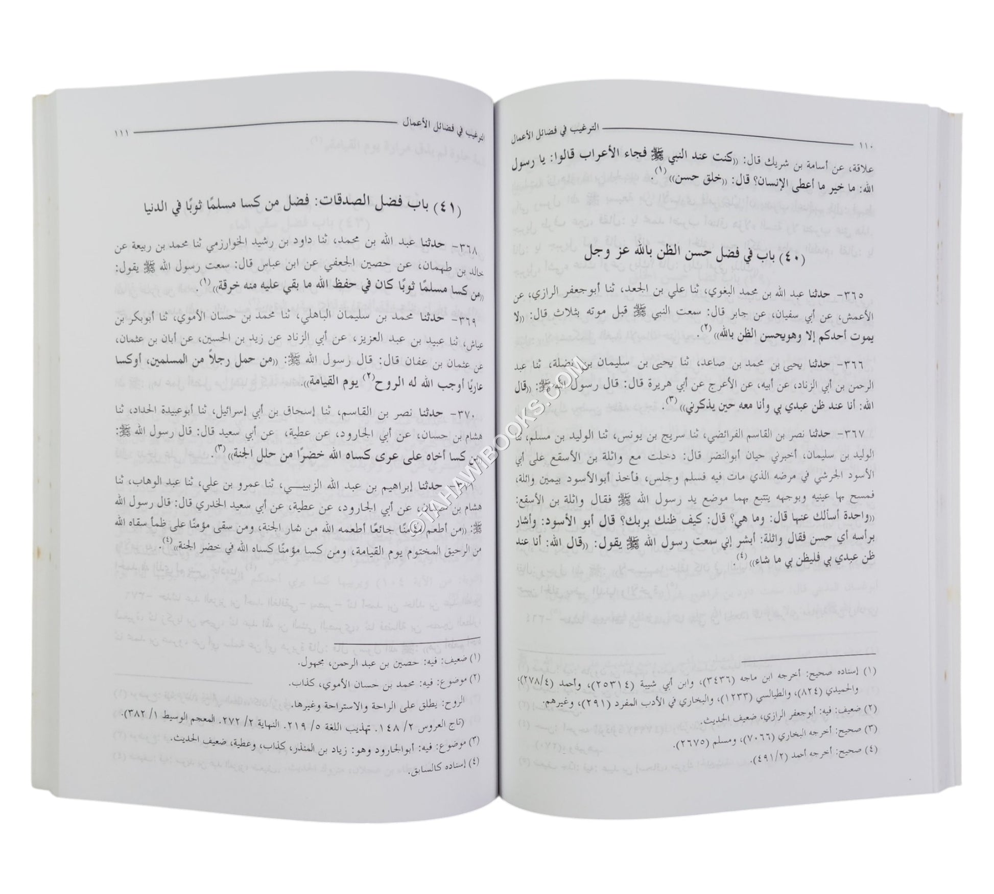 الترغيب في فضائل الأعمال وثواب ذلك