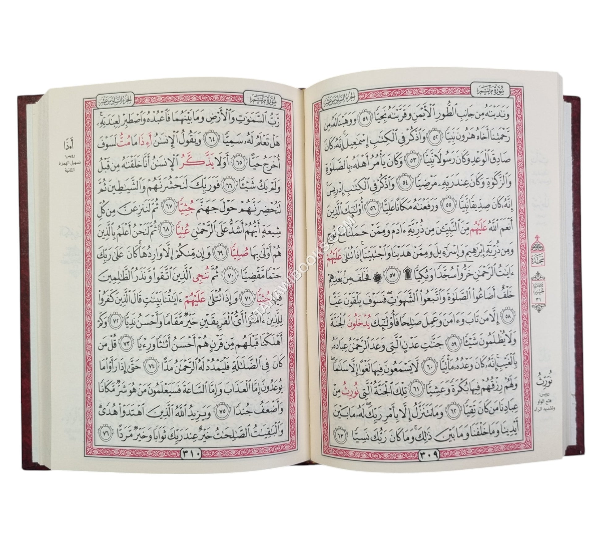 مصحف قراءة يعقوب برواية روح وبالهامش رويس