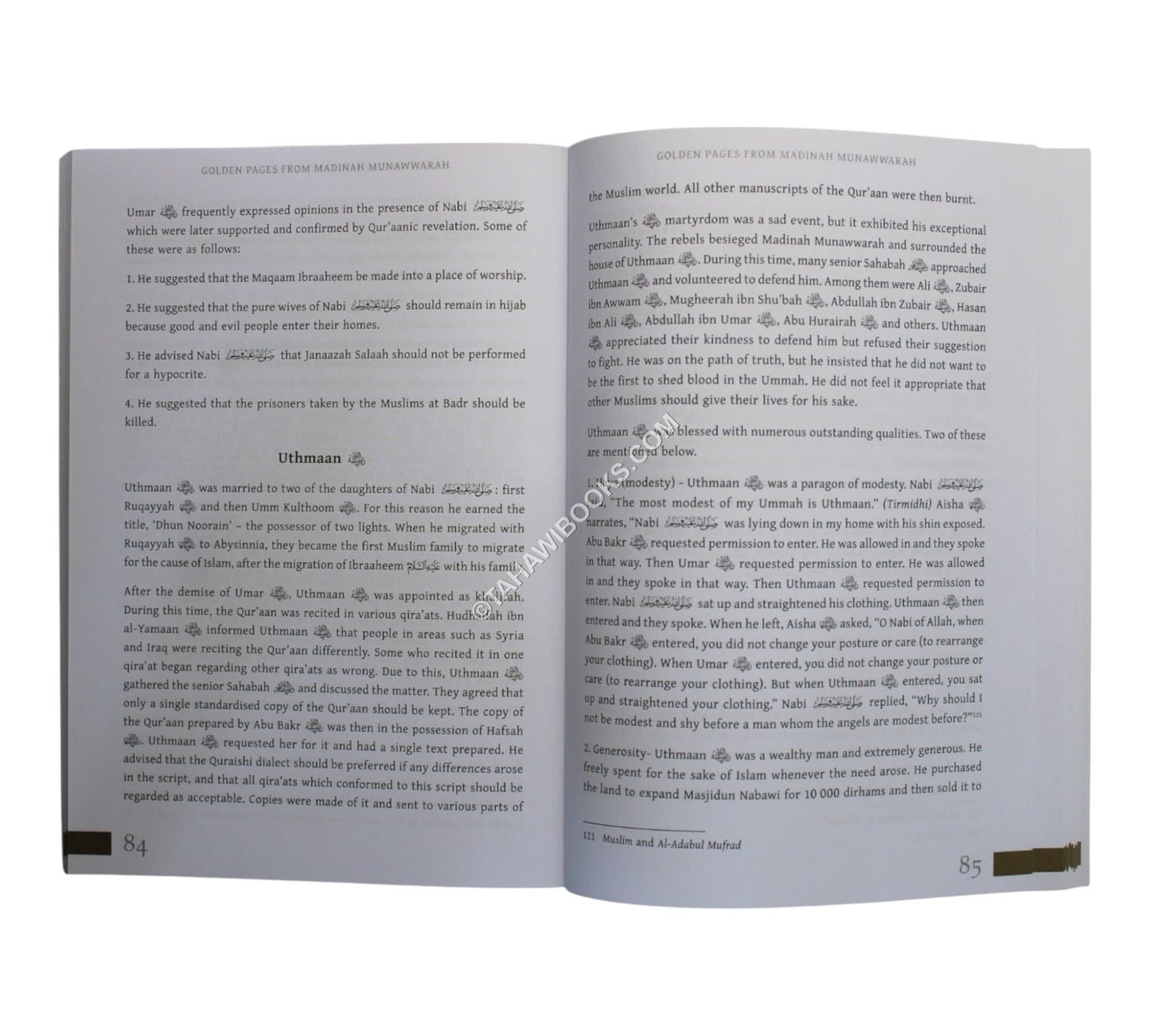 Golden Pages from Madinah Munawwarah