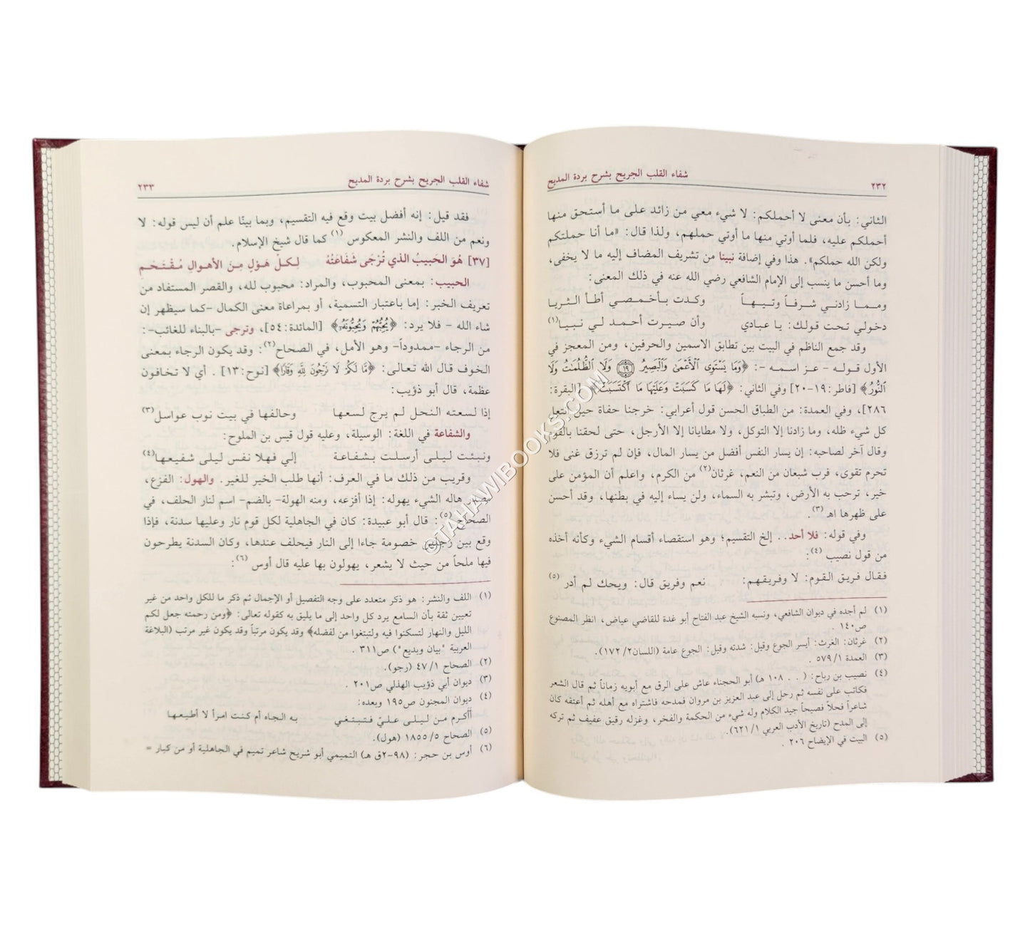 شفاء القلب الجريح بشرح بردة المديح