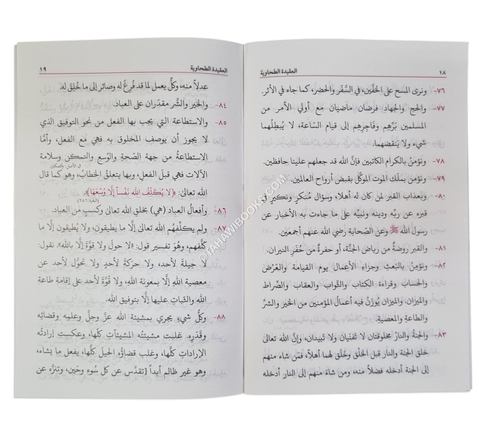 العقيدة الطحاوية-البشرى-وسط