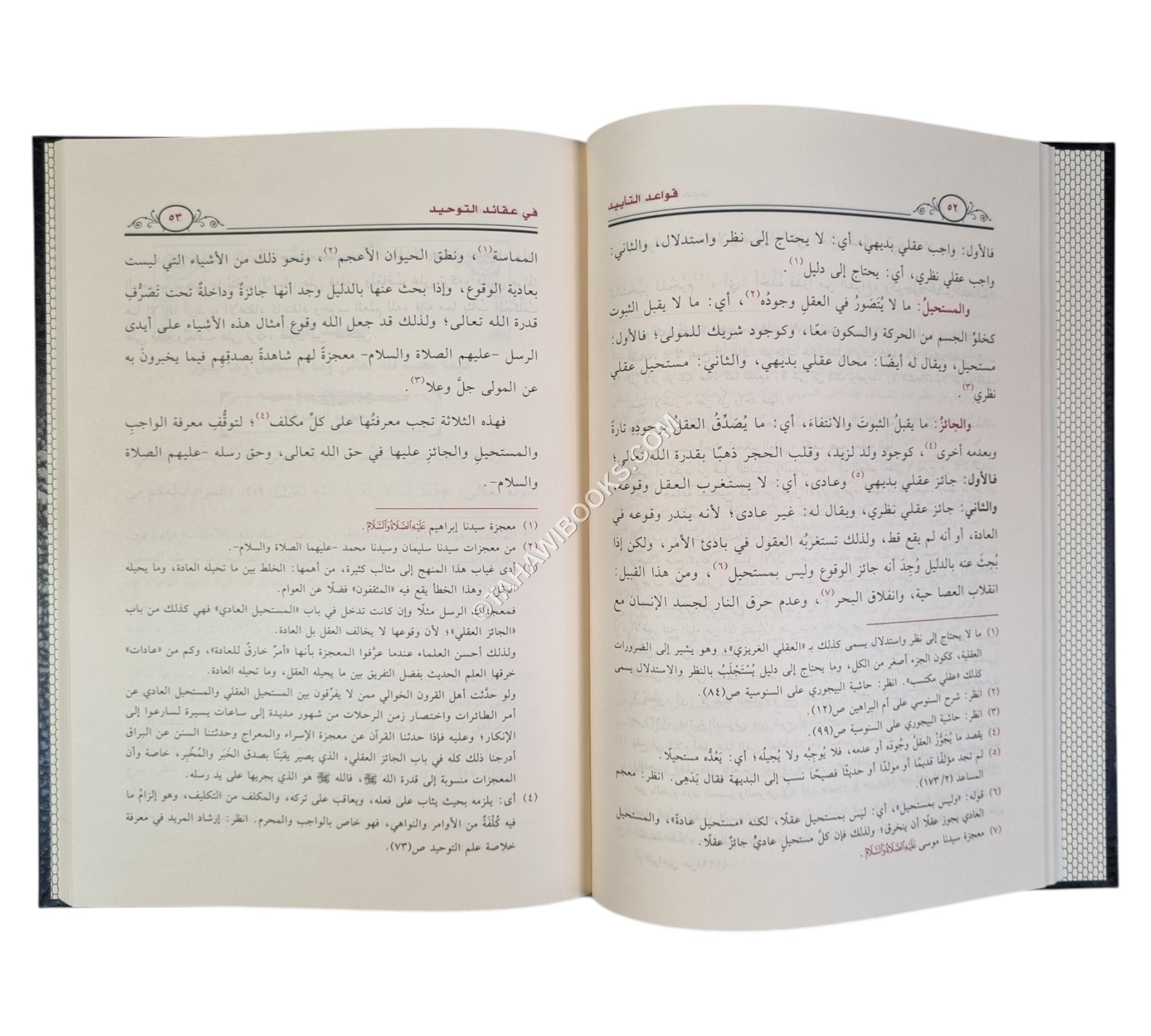 قواعد التأييد في عقائد التوحيد